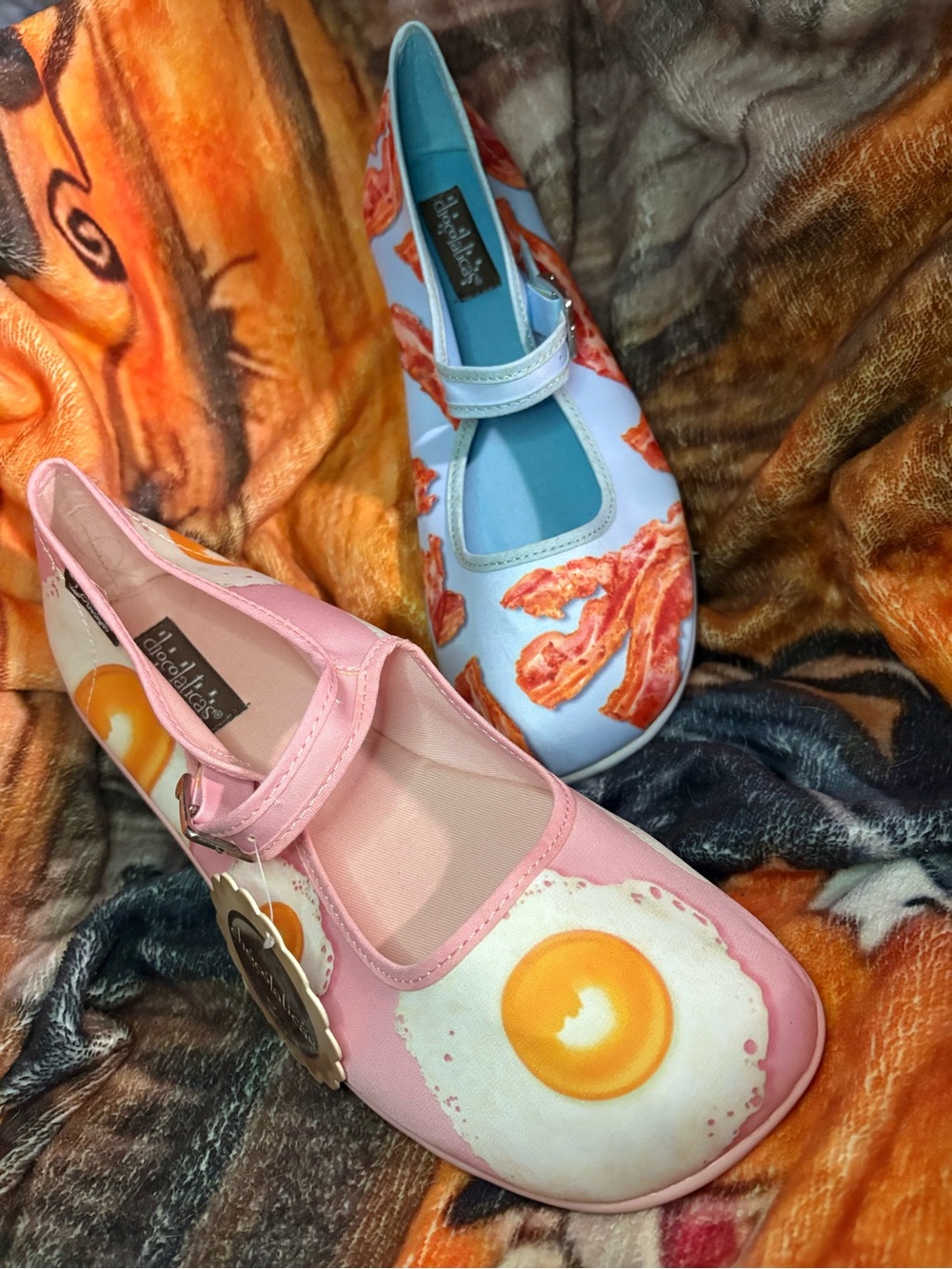 NWT Hot Chocolate Design Bacon & Eggs Size 9